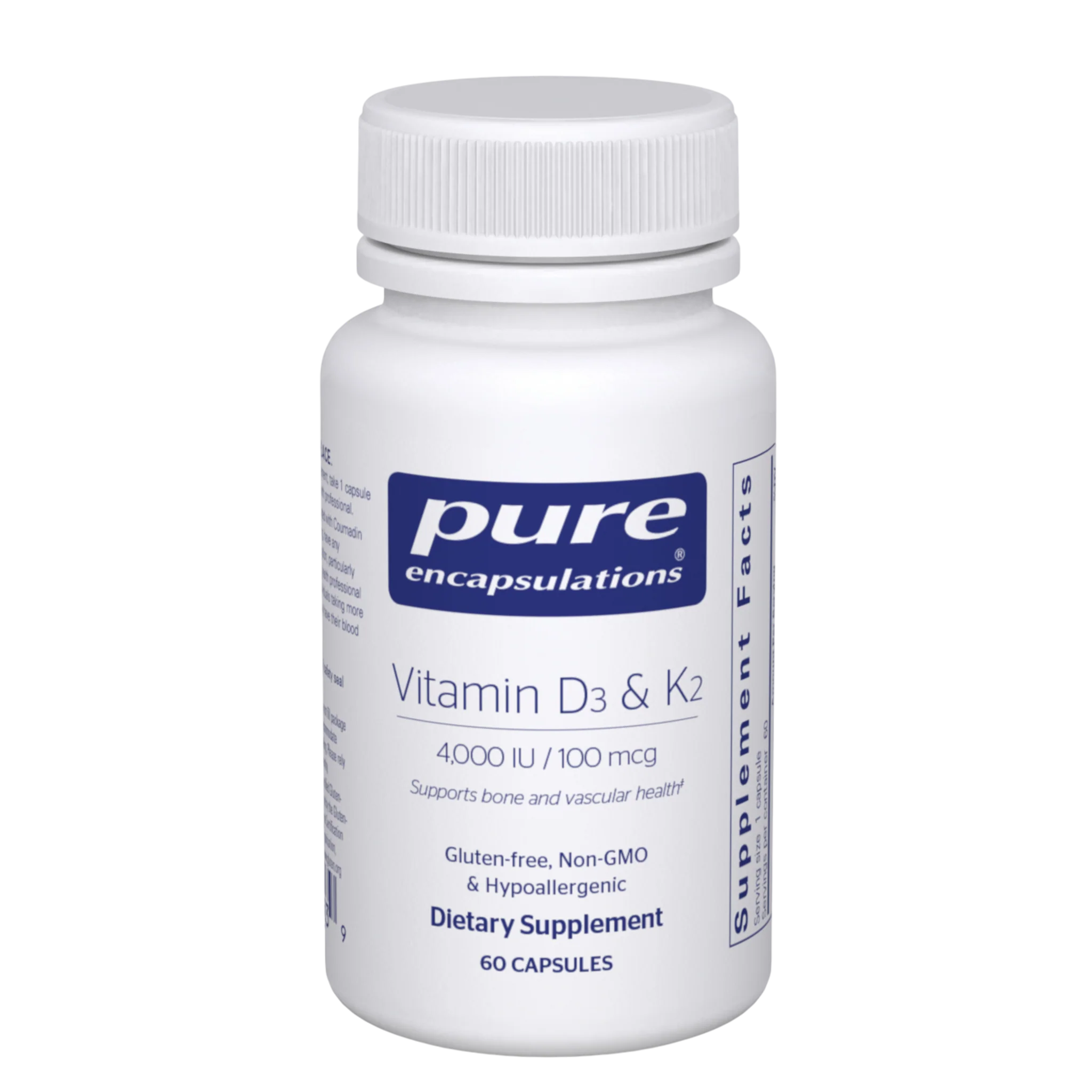 Pure Encapsulations Vitamin D3 & K2 60 Count