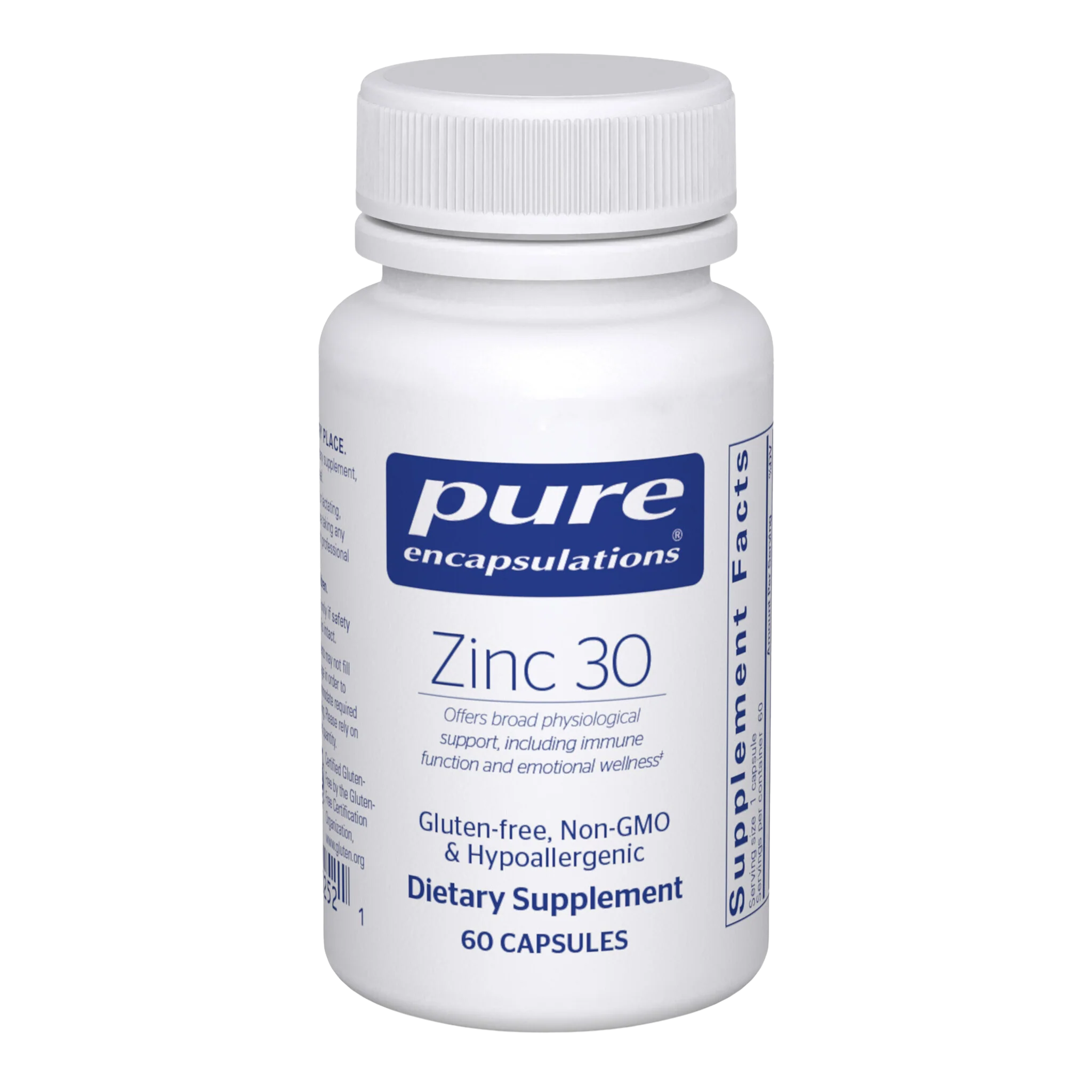 Pure Encapsulations Zinc 30 - 60 Count